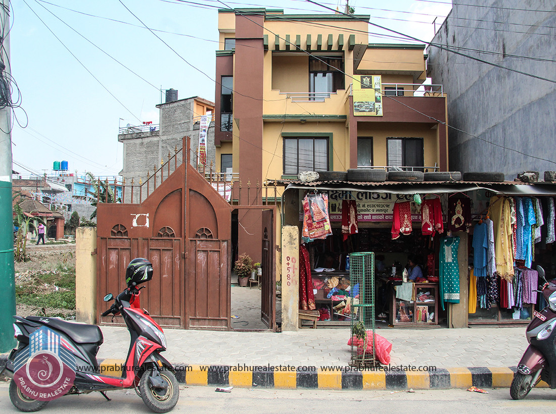 Commercial House for sale at Duwakot Chardobato Barudkhana Chowk Bhaktapur